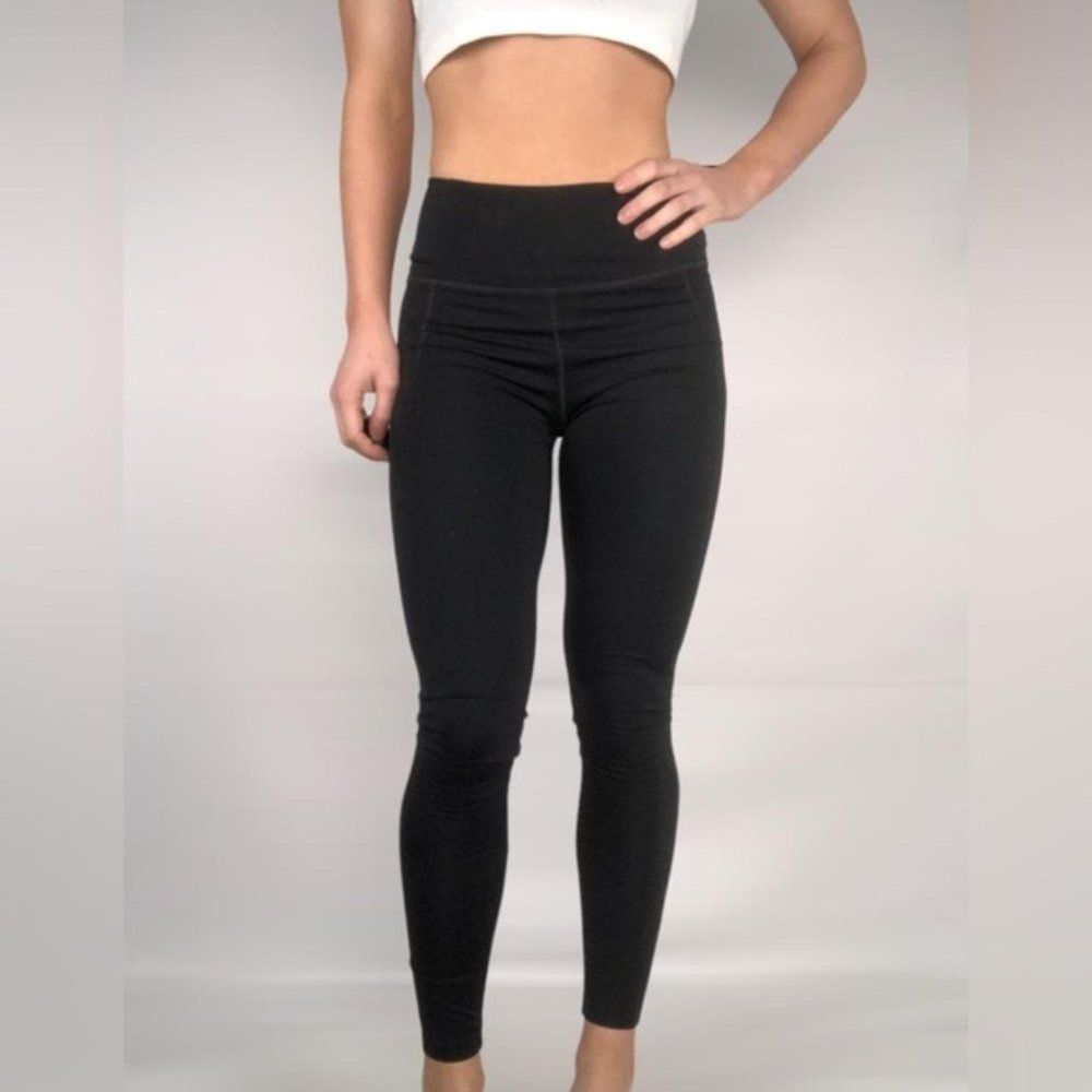 Girlfriend Collective Black Side Pocket Leggings XL 28.5" Inseam High Rise
